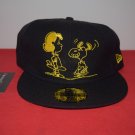 Peanuts X New Era Charlie Brown Snoopy Vintage Fitted Hat 59Fifty RARE comics