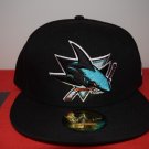 NHL New Era San Jose Sharks Fitted Hat 59Fifty Hockey Cap Topperz Hatclub