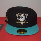 NHL New Era Anaheim Mighty Ducks Anniversary Fitted hat RARE 59Fifty not MLB NBA