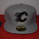 NHL New Era Calgary Flames Fitted Hockey Hat 59Fifty RARE not hatclub topperz
