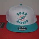Born X Raised NFL New Era Miami Dolphins Hat SHIPS NOW Football 59Fifty hat