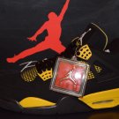 Air Jordan 4 Thunder Yellow Tour Black Basketball shoes  308497 008