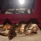 Vintage Giovanni Gold-Toned Rose Brooch Pair – One Museum Quality & One Signed Classic