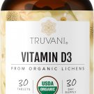Truvani Organic Vitamin D3 - Plant-Based, USDA Organic, Gluten-Free, Non-GMO