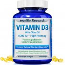 Vitamin D3 4000 IU Dietary Supplement to Promote Healthy Bone & Immune Function