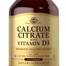 Solgar Calcium Citrate with Vitamin D3, 240 Tablets - Promotes Healthy Bones & Teeth