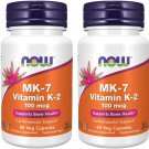 Now Foods Vitamin K-2 (MK7) Veg Capsules, 100 mcg, 60 Count, Pack of 2 Now Foods Vitamin K-2 (MK7) Veg Capsules, 100 mcg, 60 Count, Pack of 2