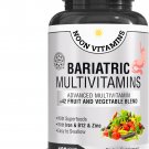 Bariatric Multivitamin with Iron for Women & Men - All-in-One 42 Superfood Blend for Energy
