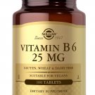 Solgar Vitamin B6 25 mg, 100 Tablets - Supports Energy Metabolism, Heart Health Solgar Vitamin B6 25 mg, 100 Tablets - Supports Energy Metabolism, Heart Health