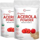 2 Pack of Pure USDA Organic Acerola Cherry Powder, Natural and Organic Vitamin C