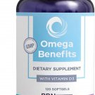PRN DE Omega 3 Supplement - 120 Softgels, 30-Day Supply - rTG Omega 3 Fatty Acids