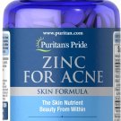 Puritan's Pride Zinc for Acne Skin Formula with Vitamins C, B-6, A, and E for Men and Women
