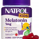 Natrol Kids Melatonin Gummies 1mg, Children's Melatonin for Restful Sleep, 90 Raspberry