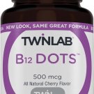 Twinlab B-12 Dots - Energy Production Support Supplements with Vitamin B12-500 mcg
