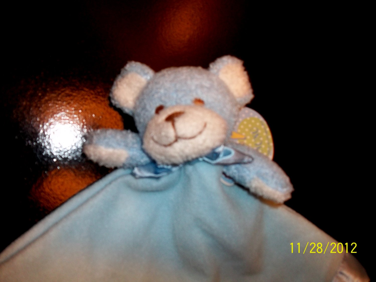 Blankets and Beyond Blue Bear Nunu Security Blanket Lovey NEW CUTE