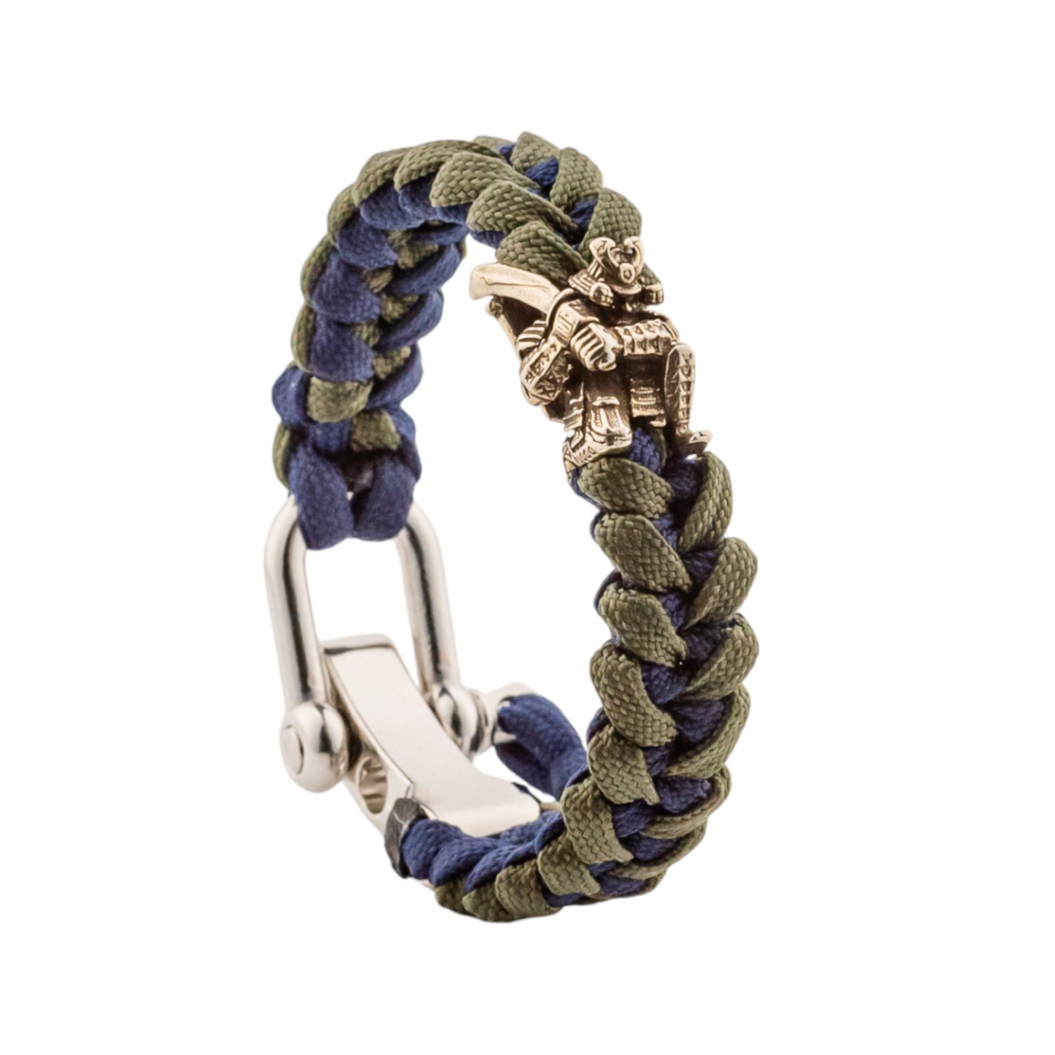 Samurai Paracord EDC Bracelet Metal Shackle Japanese Pattern custom crafted Aus