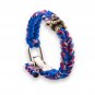 Samurai Paracord EDC Bracelet Metal Shackle Japanese Pattern custom crafted Aus