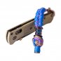Titanium Damascus Timascus Mokuti EDC Paracord Lanyard Custom Handmade Australia