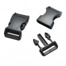 3/4" (20mm) Colorful Contoured Curved Side Snap Release Plastic Buckles Paracord