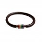 Rainbow Wrist Bracelet Magnetic Clasp Genuine Leather Men Women Handmade Sydney