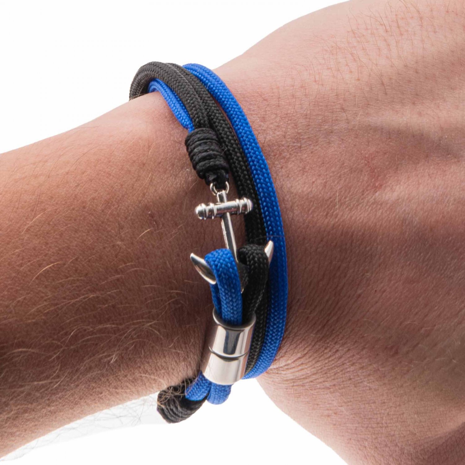 Dual Colour Anchor Maritime Nautical Wrap Bracelet Adjustable Handcrafted AUS