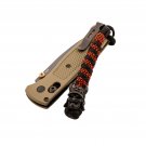 Black Red Samurai Paracord EDC Lanyard Custom 200 Colours Handmade AUSTRALIA