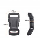 1/2" (11mm) Quick Side Snap Release Buckles Curved Paracord Bracelets Clasp