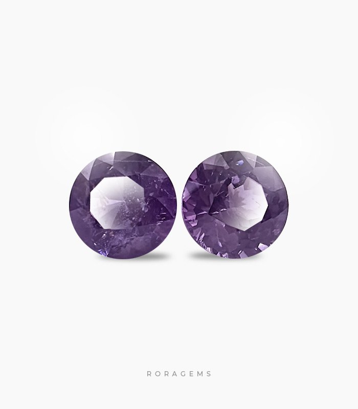 Purple Spinel 1.16 / 1.06 ct Pair