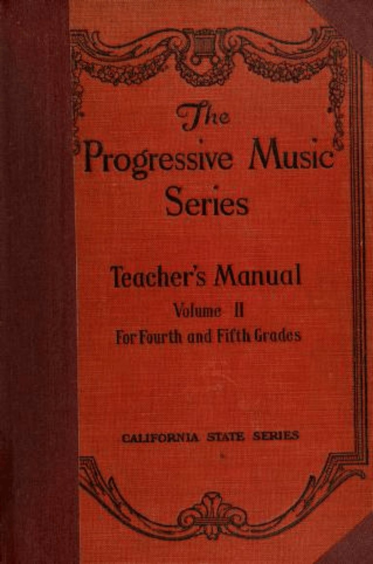 Teacher&acirc;��s Manual for the Progressive Music Series &acirc;�� Horatio W. P. & Co. Vintage Music Guide