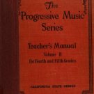 Teacher’s Manual for the Progressive Music Series – Horatio W. P. & Co. Vintage Music Guide