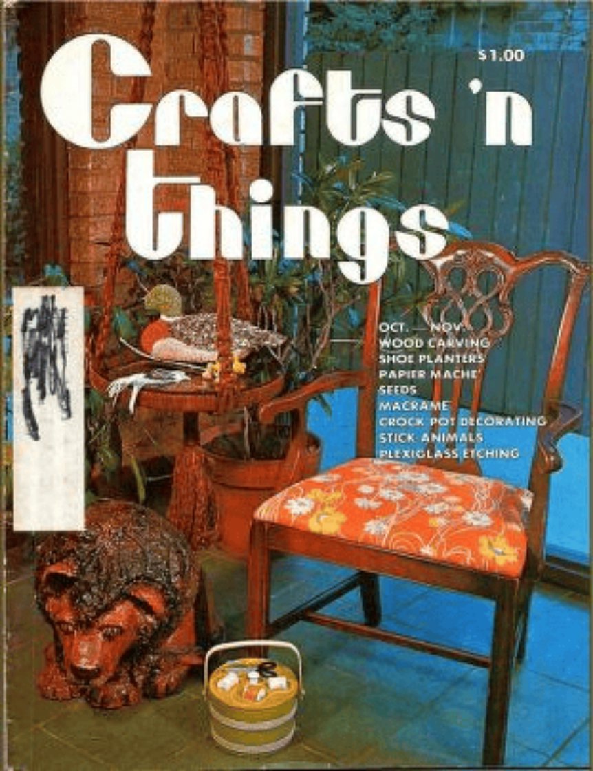 Crafts &acirc;��n Things Magazine &acirc;�� October/November 1975 | Vintage DIY, Home D&Atilde;&copy;cor & Craft Projects