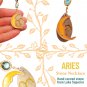 Handmade Natural Stone Necklace w/ Earrings | Zodiac Collection - Aries
