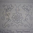 Spring Flowers rug hooking pattern