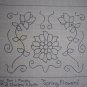 Spring Flowers rug hooking pattern