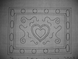 Big Love rug hooking pattern