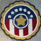 Hand hooked all wool Patriotic Rug