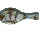 Tropical Palm Trees Spoon Rest, Melamine, Spoon Holder, Coastal, Beach