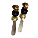 Cowboy Hats Cheese Spreader Set of 2, Southwestern Design, Kitchen Gifts