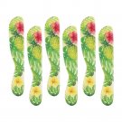 Pineapple Melamine Cheese Spreader Set of 6, Tropical, Coastal, Floral, Palms
