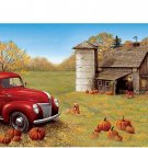 Autumn Red Truck Country Mailbox Cover, Farm, Pumpkins, Fall, Mailbox Makeover