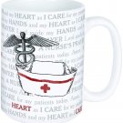 Nursing Ceramic Mug, Birthday Gift, Nurse's Day, Mother's Day