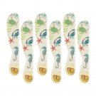 Ocean Sealife Melamine Cheese Spreader Set of 6, Sea Horse, Crab, Sea Turtle