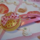 Dots and Ribbon - Yellow and Pink