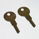 2 - KHC105 Replacement Keys fit Kason, Kolpak, Norlake Refrigeration Equipment 2 - KHC105 Replacement Keys fit Kason, Kolpak, Norlake Refrigeration Equipment