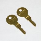 2 - KHC106 Replacement Keys fit Kason, Kolpak, Norlake Refrigeration Equipment