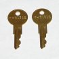 2 - KHC1312 Replacement Keys fit Kason, Kolpak, Norlake Refrigeration Equipment