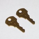 2 - TEU1 TEU-1 Electrical Breaker Brass Panelboard Keys fits Corbin GE Trumbull