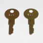 2 - E10 Electrical Selector Switch Keys fit Square D Keyed Switches