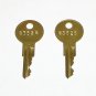 2 - B352B Replacement Keys fit Securitron Panels & Bobrick Vending Coin Boxes