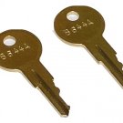 2 - B644A Replacement Brass Keys for Audio PA Rack Mount Rear Door 2 - B644A Replacement Brass Keys for Audio PA Rack Mount Rear Door